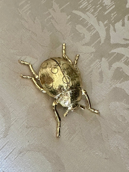 Decorative Gold Ladybug
