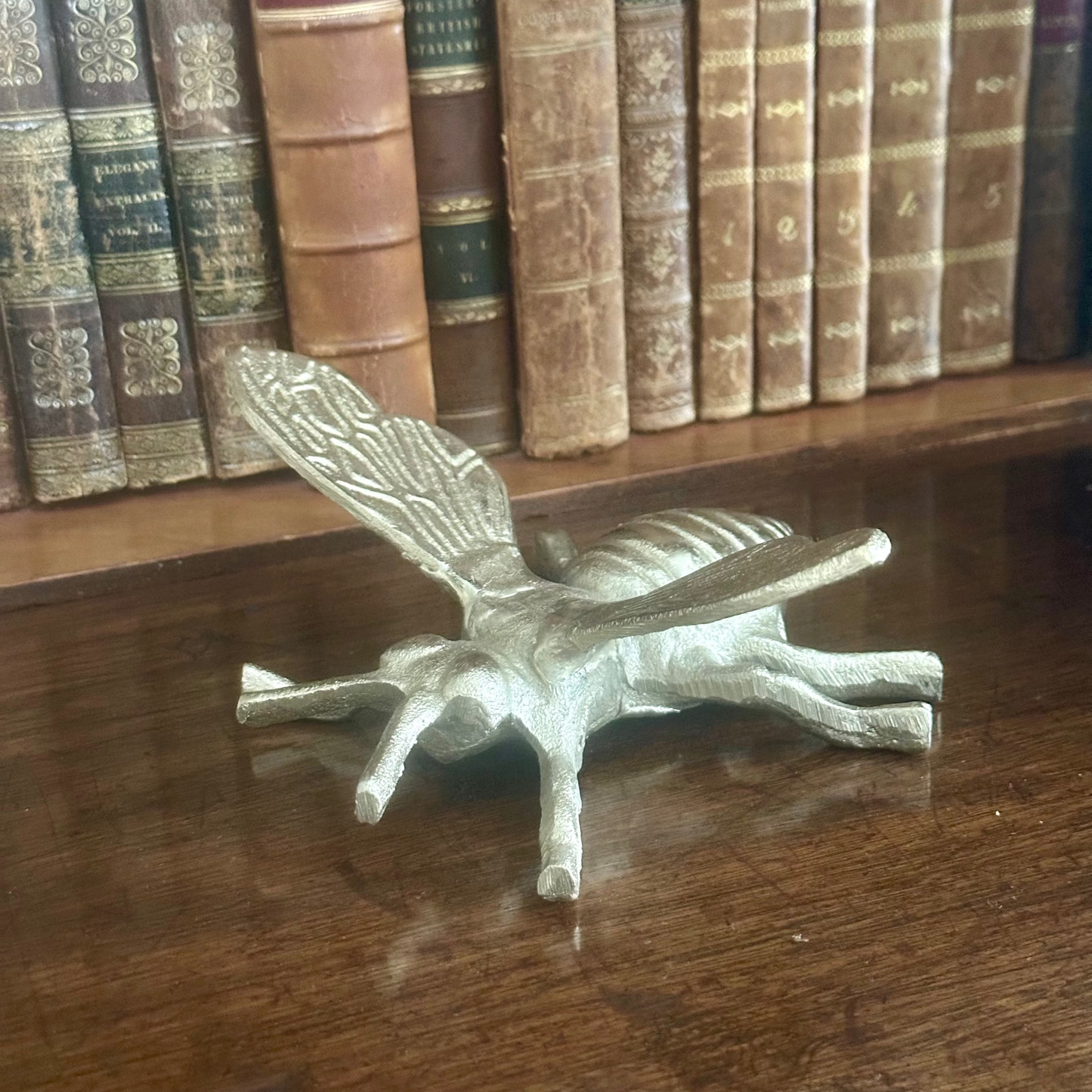 Gold Bee Figurine, 7"