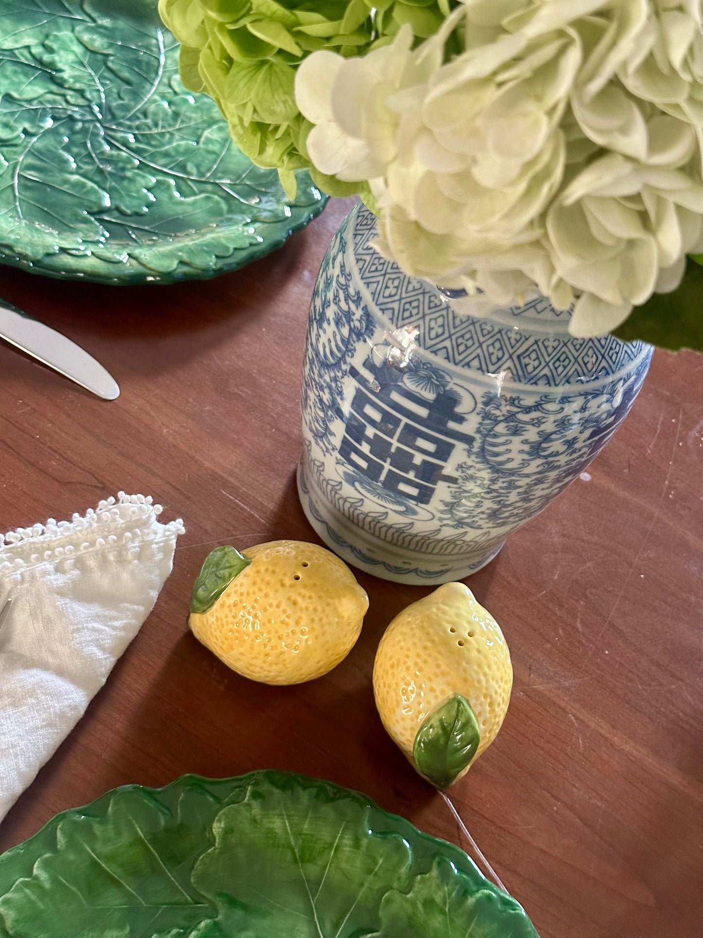 Lemon Ceramic Salt & Pepper Shakers