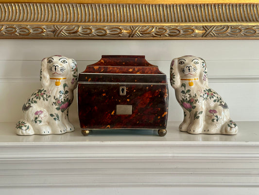 Staffordshire Style Dogs, Rose Medallion - Small