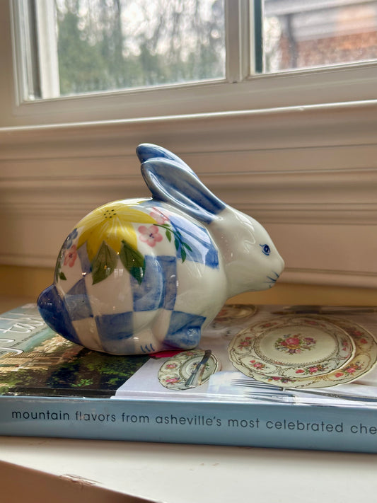 vintage painted porcelain bunny