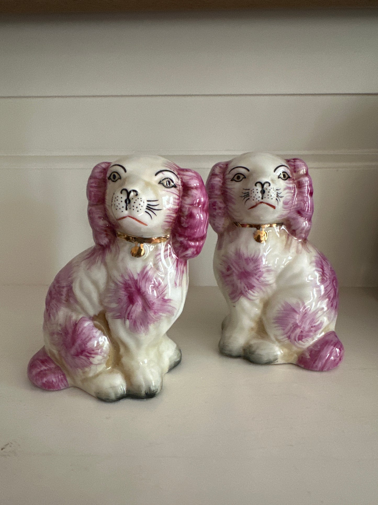 Staffordshire Style Dogs, Magenta - Mini