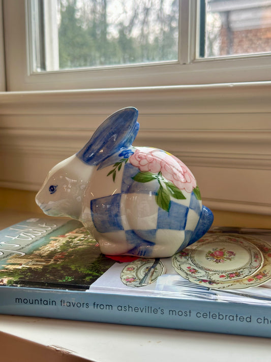 vintage painted porcelain bunny