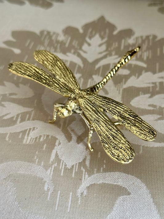Decorative Gold Dragon Fly Figurine