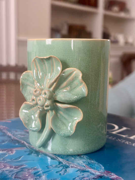 Dogwood Ceramic Vase, 4"