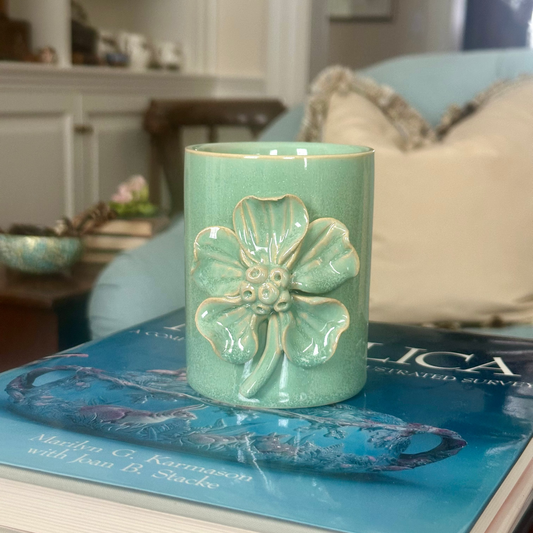 Dogwood Ceramic Vase, 4"