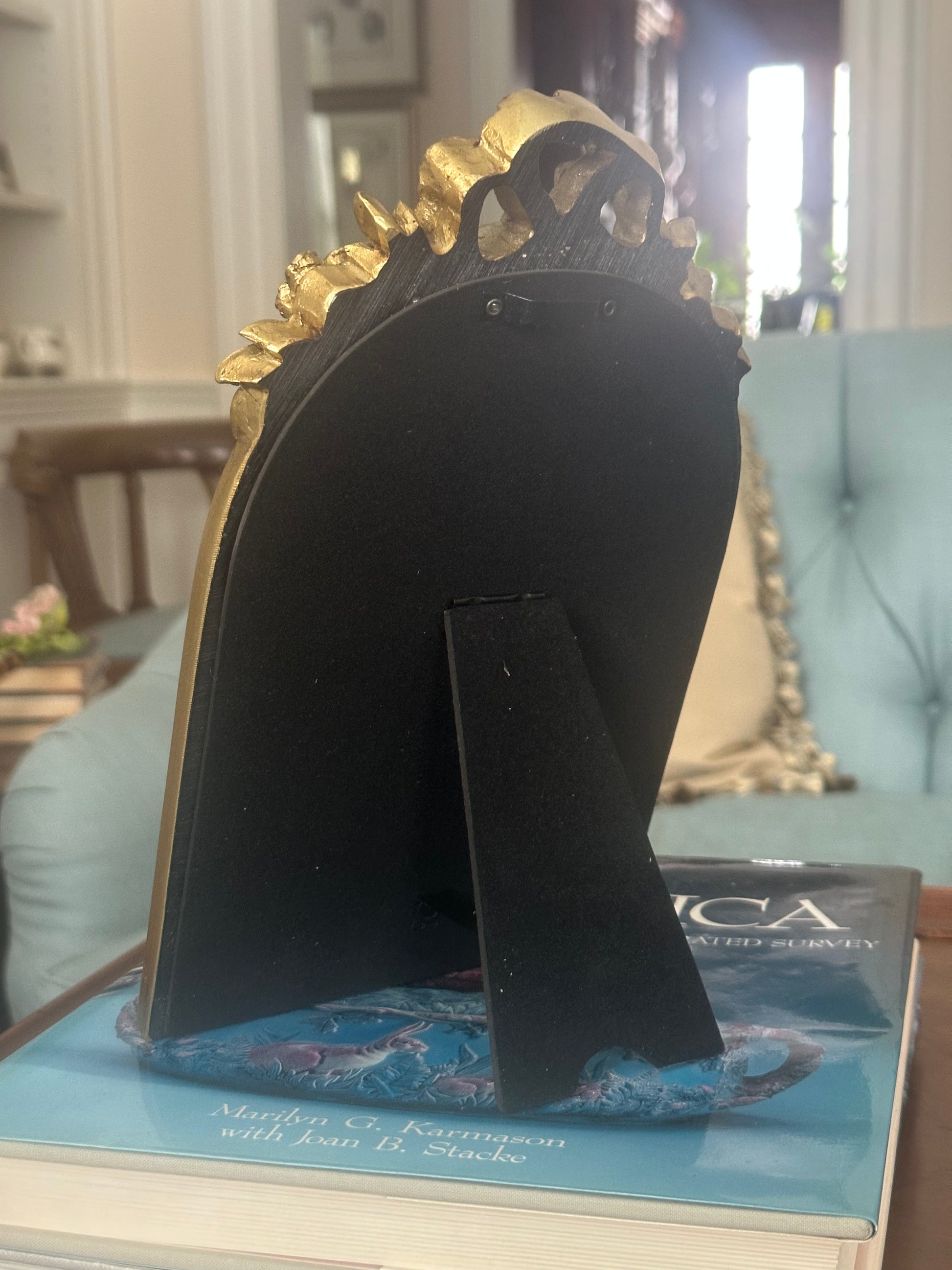 Gilded Bow Arch Mirror, 10"
