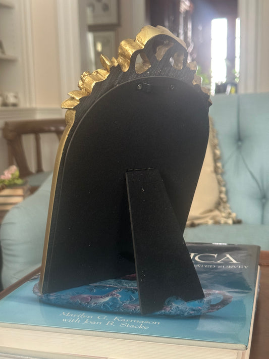 Gilded Bow Arch Mirror, 10"
