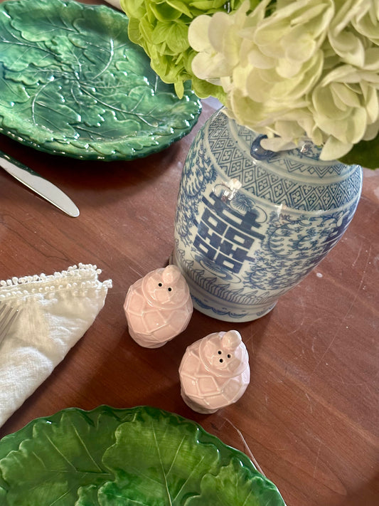 Ginger Jar Ceramic Salt & Pepper Shakers, Pink
