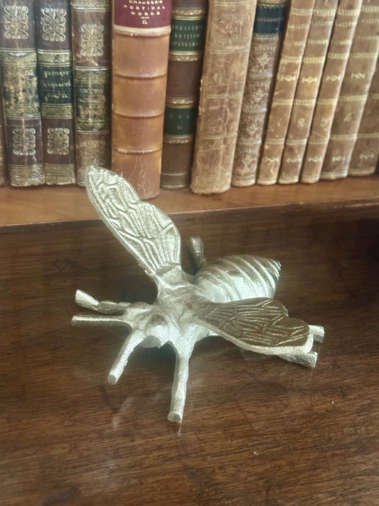 Gold Bee Figurine, 7"
