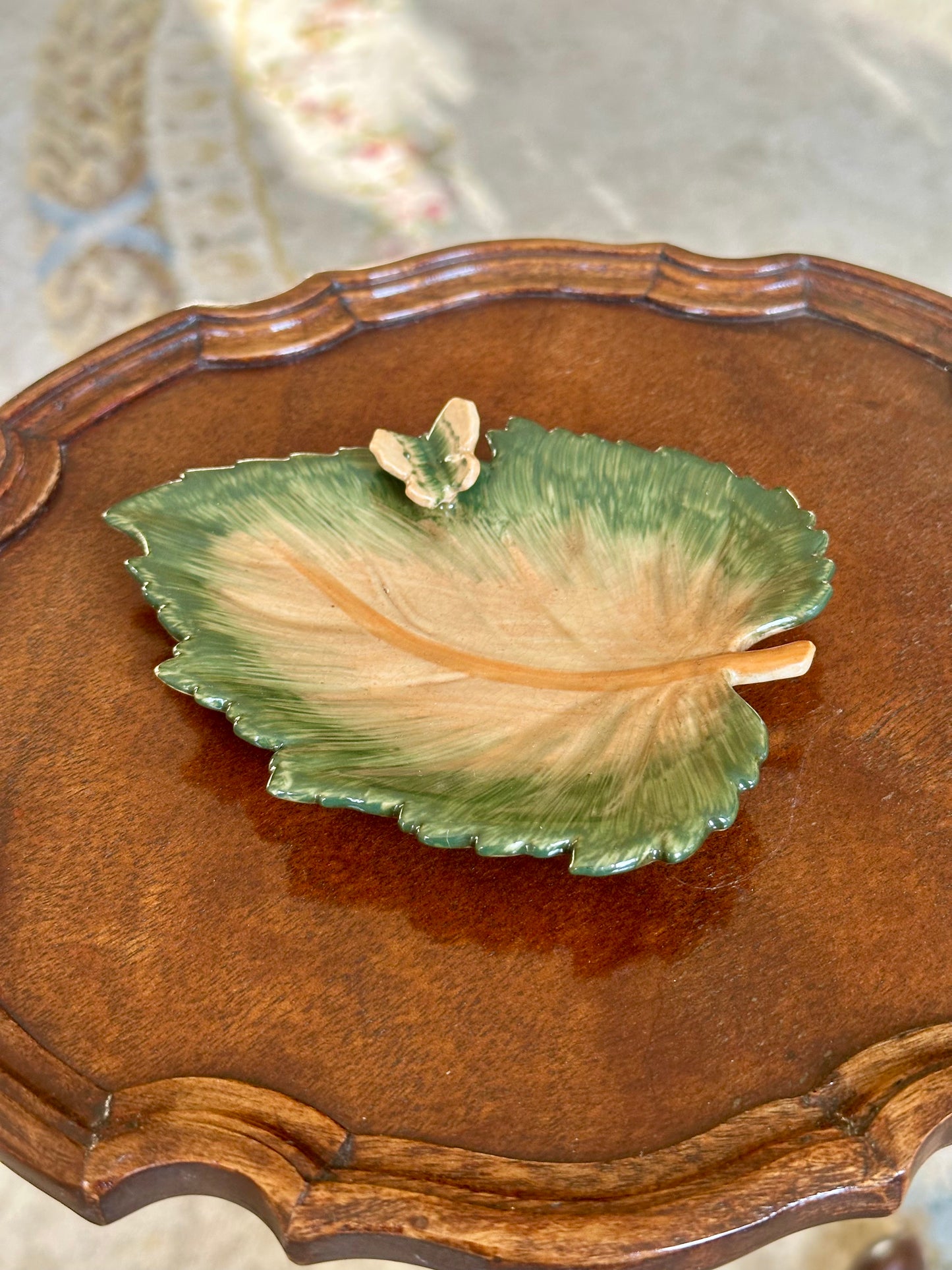 Leaf Plate with Butterfly