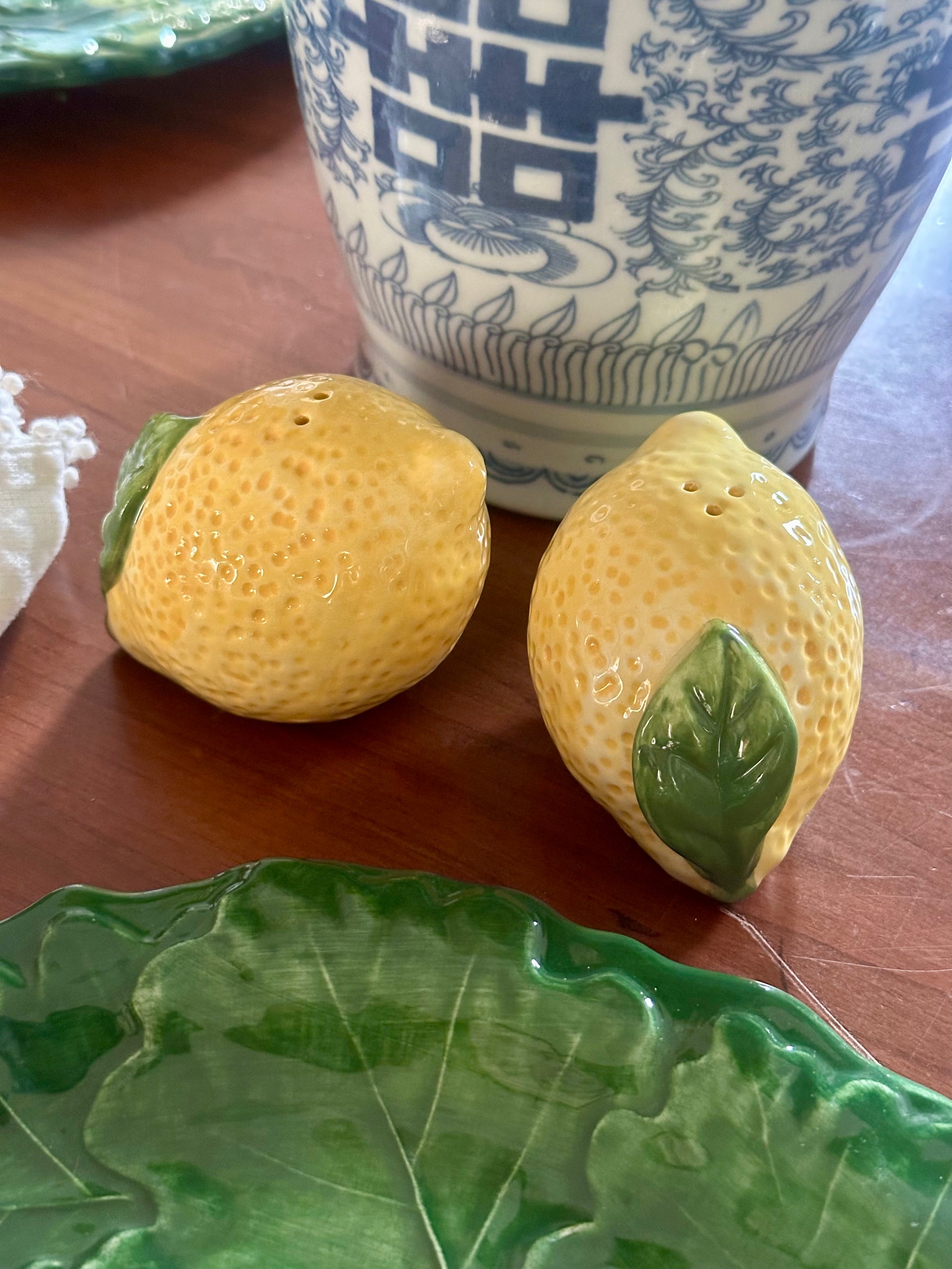 Lemon Ceramic Salt & Pepper Shakers