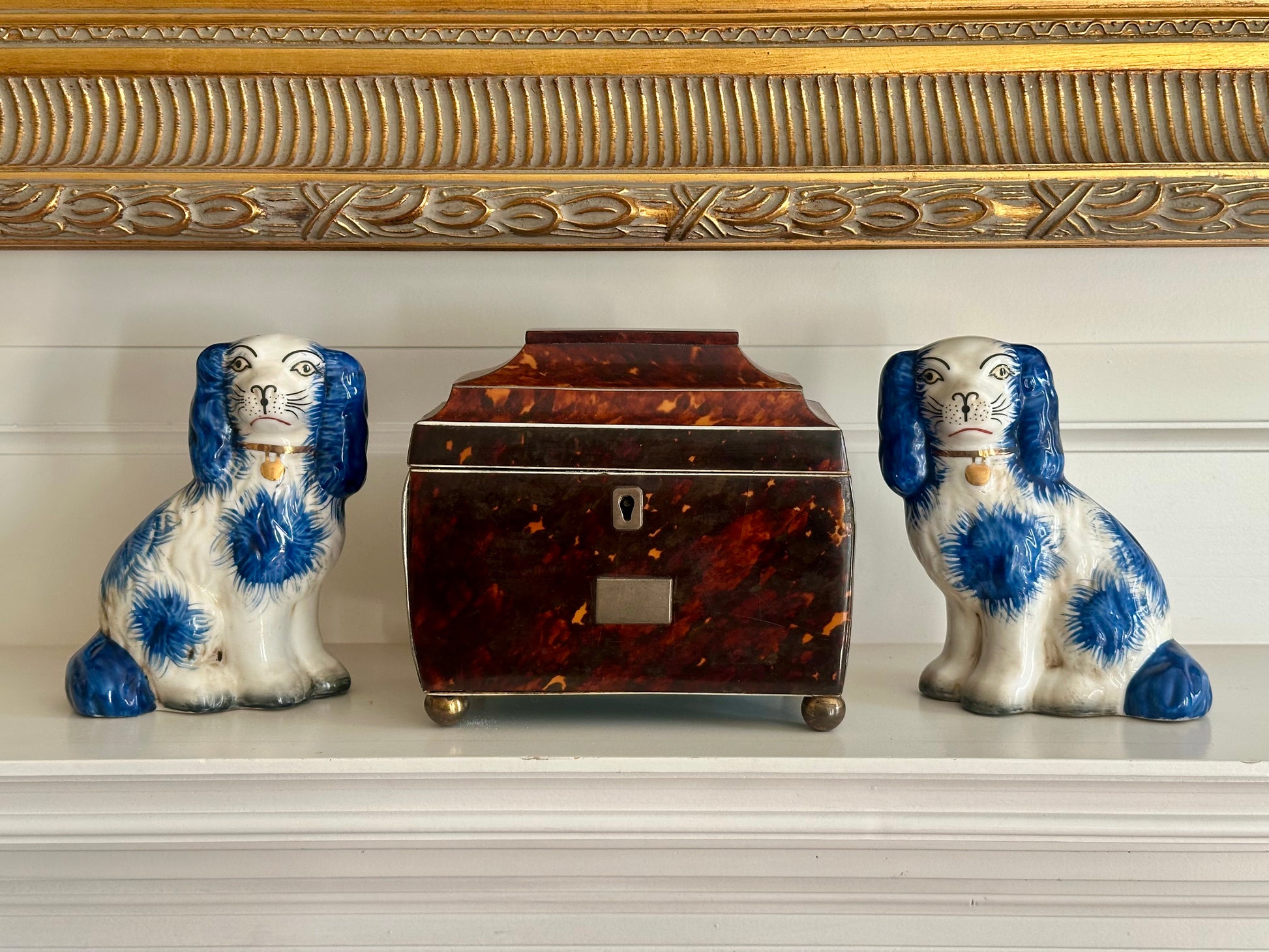 Staffordshire Style Dogs, Blue - Small